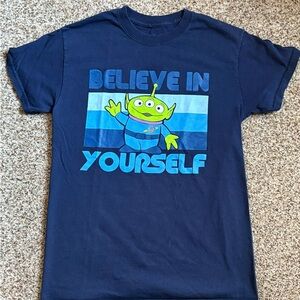 Disney Toy Story Believe in Yourself Crew Neck Short Sleeve T-Shirt Size small